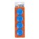 Board magnets, D-4 cm, set 4 pieces, blister, blue
