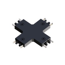 The X-shaped connector for the ARTE LAMP Rapid-Acessories A613706X, 6.9x6.9x0.7 cm, black