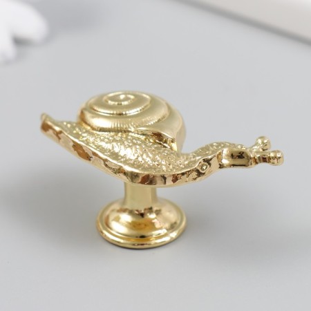 Pen for the casket metal "Snail" gold 2.8x5.2 cm-1