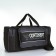 Sports bag with lightning, 3 pockets, long belt, khaki color/gray