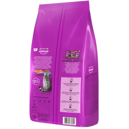 Dry feed Whiskas for cats, salmon, pads, 5 kg-1