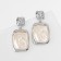 Earrings with pearls "bead" captivity, color silver