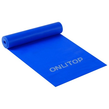 Эспандер ленточный для фитнеса ONLYTOP, 150х15х0,04 см, 10 кг, цвета МИКС-10