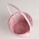 Wicker basket, d16x10xh32cm, pink, bamboo