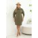Women's dress, size 52, green color