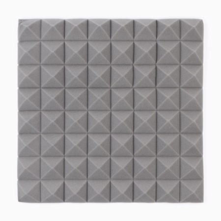 Noise -absorbing panel, set of 10 pcs - acoustic foaming self -adhesive, 50 x 5 cm, gray-3