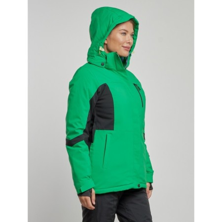 Ski jacket female, size 48, green color-4