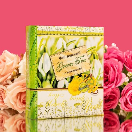 Green Tea Jarra Book with Jasmine, 125 g