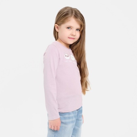 Children's T -shirt with DL. hands. KAFTAN "Dream" R.30 (98-104), purple-1
