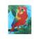 Diamond mosaic with partial filling for children "Bright Parrot", 20 x 25 cm