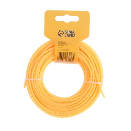 Tundra trimmer fishing line, cross -section with a twisted square, d = 3 mm, 15 m, nylon-1