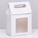 Box with a window, white, 20 x 14 x 8 cm