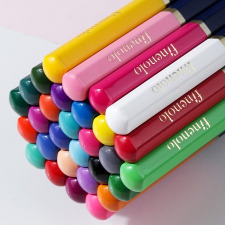 Pencils are artistic 48 colors, Finenolo, 3.8 mm, hexagonal, in a metal pencil case-6