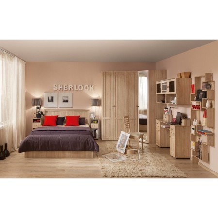 Bedside table Sherlock 64, 400 × 353 × 565 mm, sonoma oak color-2