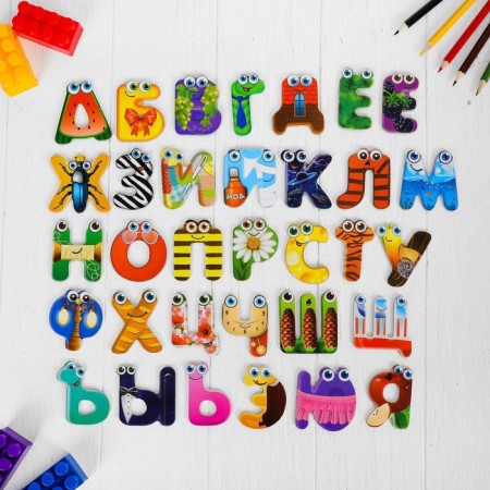 Developing magnets "Russian alphabet", 33 pcs.-5