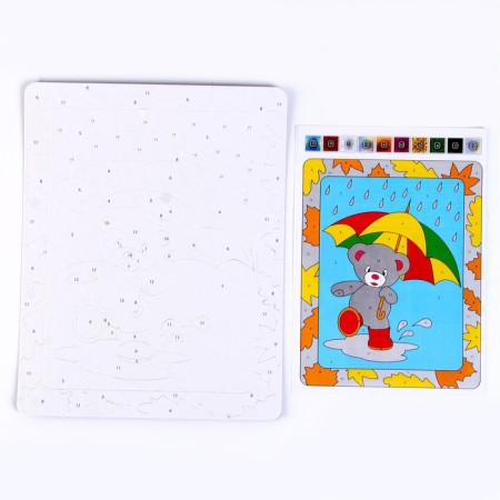 A set of creative creativity "Flooding with color foil. Bear ", Foil Art series-1