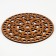 Donyshko for knitting Carved "Mandala", circle 15 cm, HDF 3 mm