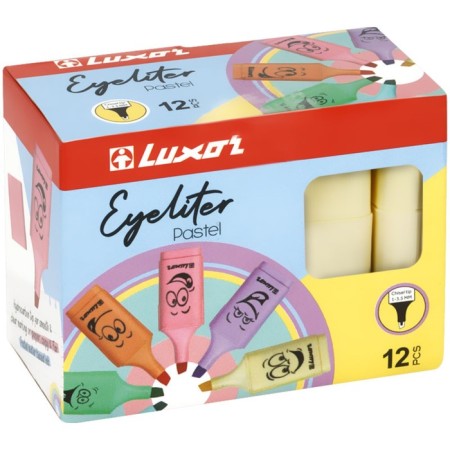Luxor Eyeliter Pastel, 1.0-4.5 mm, water-based ink, pastel yellow, pastel yellow-4