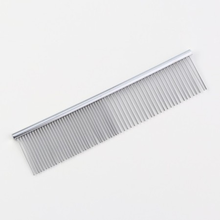 Comb metal medium, rare and frequent teeth, 19 x 4 cm-1