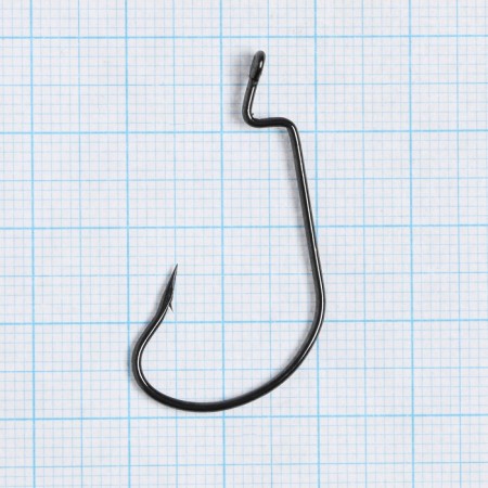Offset hooks Cobra L-Worm, series 2312, NSB color, No. 02/0, 3 pcs.-1