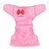 Reusable diaper "most beautiful", pink color