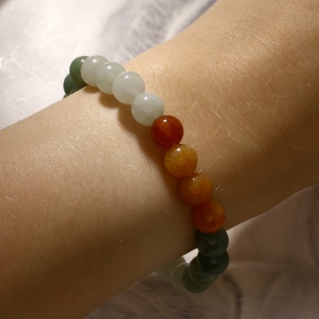 Bracelet ball No. 8 “Quartz”, color mix, 5 cm-3