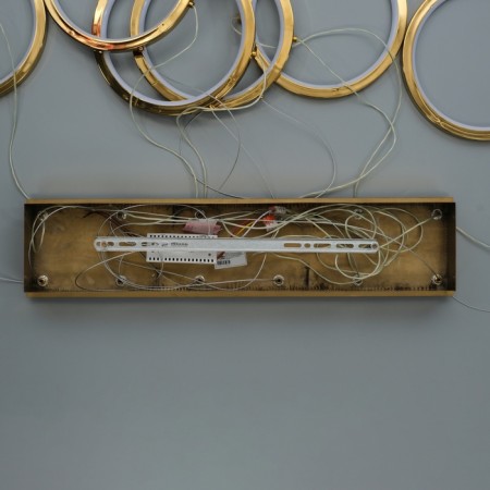 Lamp with DDD "Lorein" LED 60W 3000-6000k gold 55.5x25x25-125 cm-21