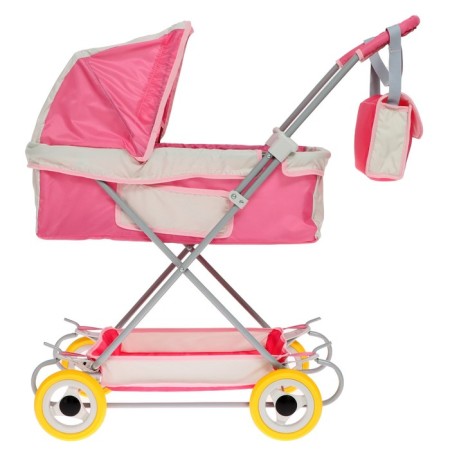 Puppet stroller No. 16, pink color with gray