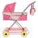 Puppet stroller No. 16, pink color with gray