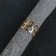 Ring for the napkin "Ge", 4.5 × 3 cm, gold color