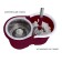 Pioneer 7103S cleaning set: mop, bucket, microfiber nozzle, 2 pcs, 6 l, red color