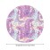 Tables on the table “Unicorns with butterflies”, round, oxford, elastic band, size 120x120 cm, diameter 75-100 cm