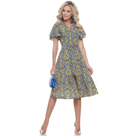 Female dress "Romantic and gentle", size 56-1