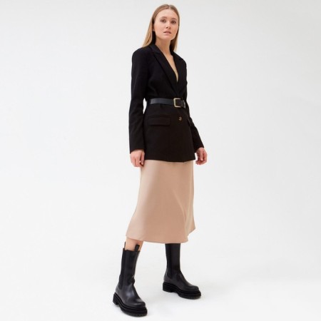 Women's jacket Minaku Black color, rr 50