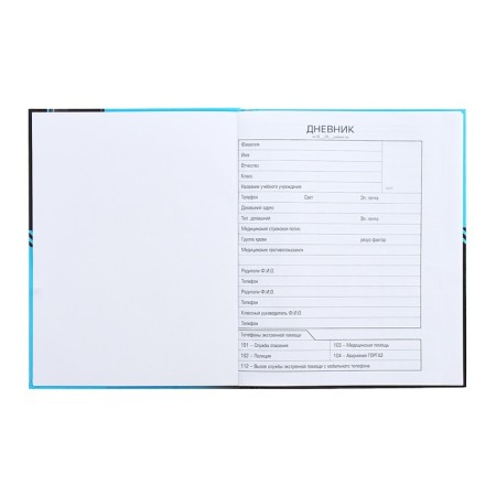 Universal diary for grades 1-11 "Motorsport", hard cover, glossy lamination, 40 sheets-4