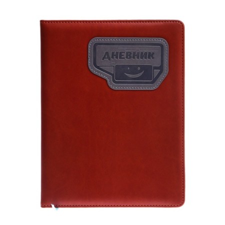 School diary, 5-11 grade, PVC cover, New, brown