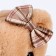 Soft toy "Bear" with a bow and heart, 39 cm, beige color