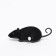Barrow mouse, 12 cm, black