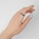 Ring "Night" for hematite, narrow, black color, size 18