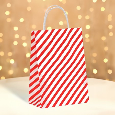 Crafts package, Red Lines, 21 x 15 x 8 cm