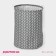 Basket Winness Textile shares "Zigzag", 35 × 35 × 45 cm, color gray color