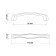 Handle Furniture Tundra RS193CP, m/o 96 mm, chromium color
