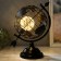 Souvenir Metal Light "Globe with an arrow" Black, LED 32x21x32 cm