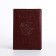 Cover for passport, burgundy color