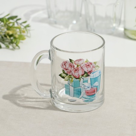 Glass mug "Tea. Fashionable things ", 320 ml-2