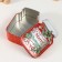 Casket Metal "Bank with candy" red 15.5x10x5.5 cm