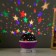 The night designer "Starry sky", rotation, (4AAA or USB) violet. 12*10 cm Risalux