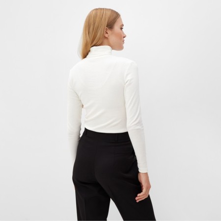 Women's turtleneck Minaku: Basic Line Milk color, size 48-4