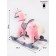 Horse Railway Capacked Amarobaby Prime, with wheels, 63x35x60 cm, pink color