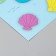 Scrapbooking paper "Sea shells" density 180 grams set 5 pcs 30.5x32 cm